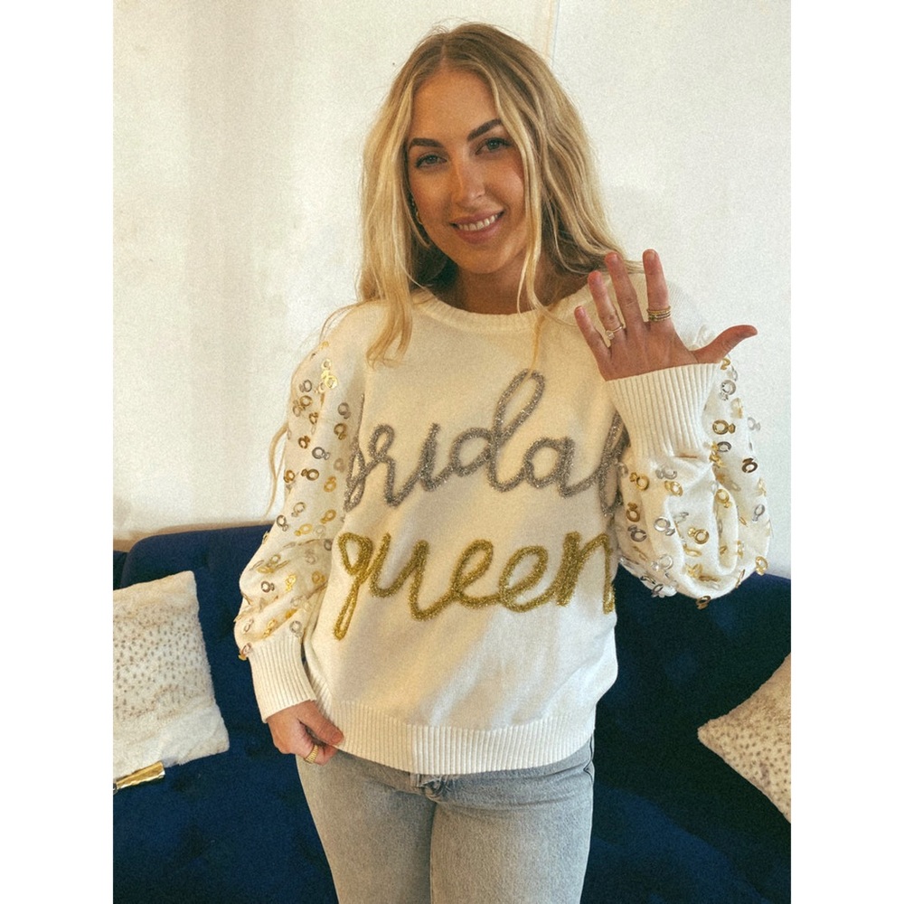 Queen of Sparkles | Bride Sweater.